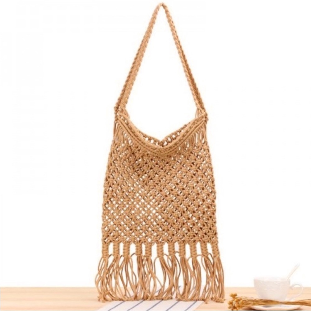 Cotton Cord Daisy Chain Tote Bag NEW